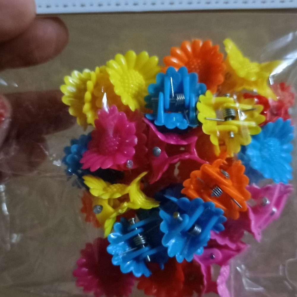 Sunflowers hair clips 2 package